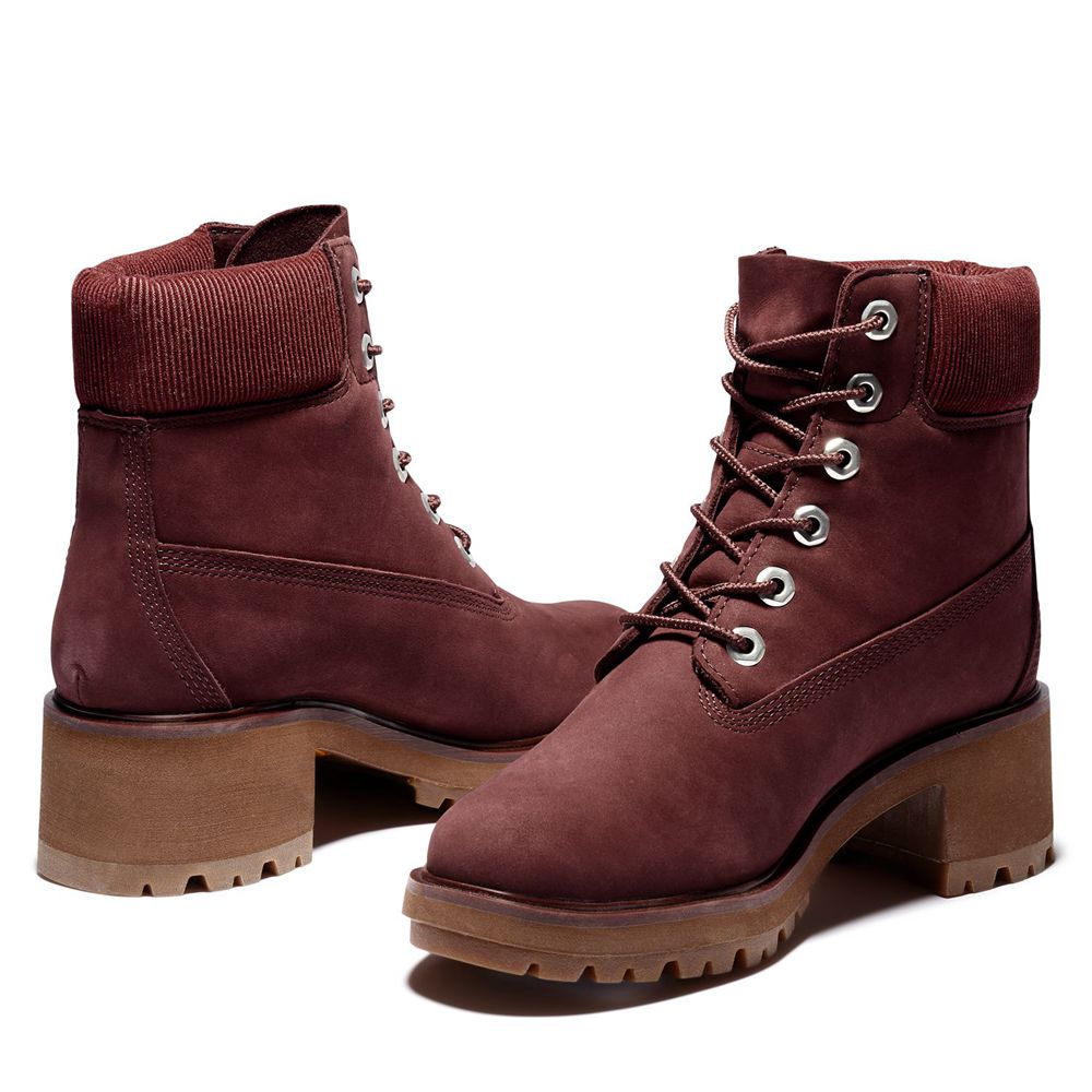 Timberland 6-Inch Μποτακια Γυναικεια Μπορντο - Kinsley Waterproof - Greece 5937642-FK